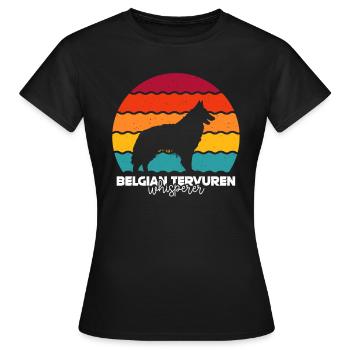 Belgian Tervuren - Frauen T-Shirt - Schwarz - Vorne - AI Model Female 172 dark (172cm)