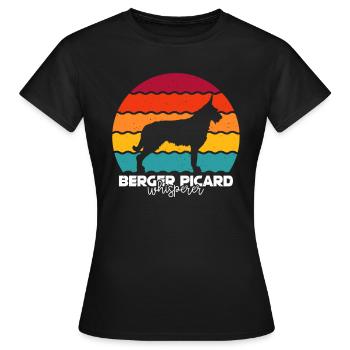 Berger de Picardie - Berger Picard - Frauen T-Shirt - Schwarz - Vorne - AI Model Female 172 dark (172cm)