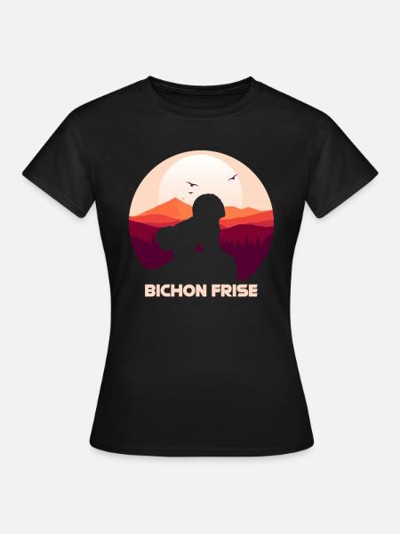Bichon Frise - Frauen T-Shirt - Schwarz