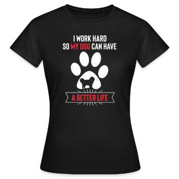 Chien de berger du Caucase Ovcharka - T-shirt Femme - noir - Devant - AI Model Female 172 dark (172cm)