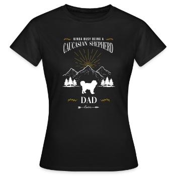 Chien de berger du Caucase Ovcharka - T-shirt Femme - noir - Devant - AI Model Female 172 dark (172cm)