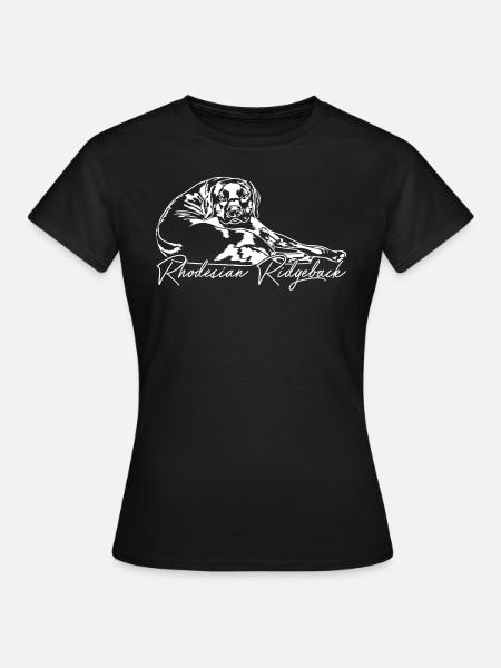 RHODESIAN RIDGEBACK Wilsigns Löwenhund Hunderasse - Frauen T-Shirt - Schwarz