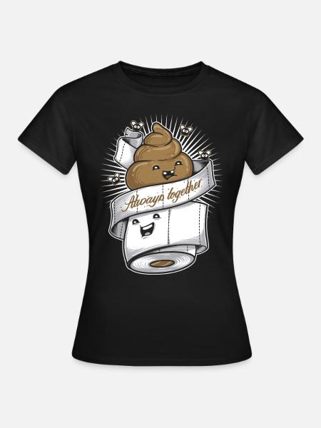 immer zusammen - Frauen T-Shirt - Schwarz