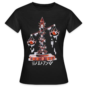 Negativer Kontostand - Frauen T-Shirt - Schwarz - Vorne - AI Model Female 172 dark (172cm)