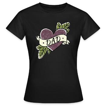 Best Dad - Women's T-Shirt - black - Front - AI Model Female 172 dark (172cm)