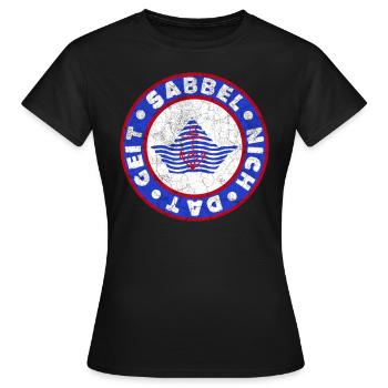 Sabbel nich dat - Espèce de moule wuermchen - T-shirt Femme - noir - Devant - AI Model Female 172 dark (172cm)