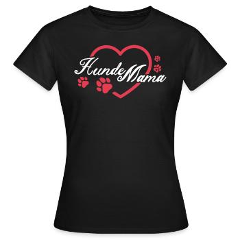 Hunde Mama Hundehalterin Geschenkidee - Frauen T-Shirt - Schwarz - Vorne - AI Model Female 172 dark (172cm)