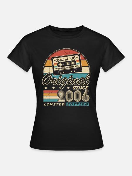 Original seit 2006 Vintage Geschenk Geburtstag - Frauen T-Shirt - Schwarz