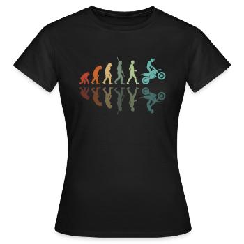 Motocross Entwicklung - Frauen T-Shirt - Schwarz - Vorne - AI Model Female 172 dark (172cm)