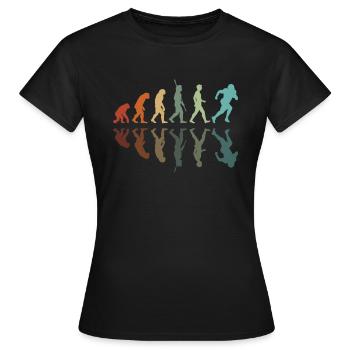 Rugby Entwicklung - Frauen T-Shirt - Schwarz - Vorne - AI Model Female 172 dark (172cm)
