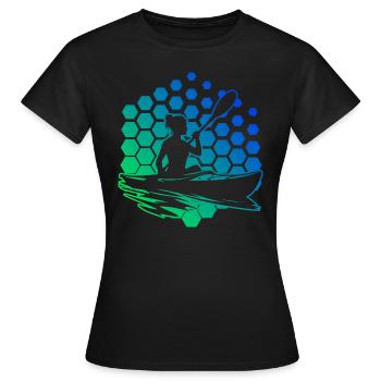 Kayak Femmes Kayak Homme Kayak Canoë - T-shirt Femme - noir - Devant - AI Model Female 172 dark (172cm)