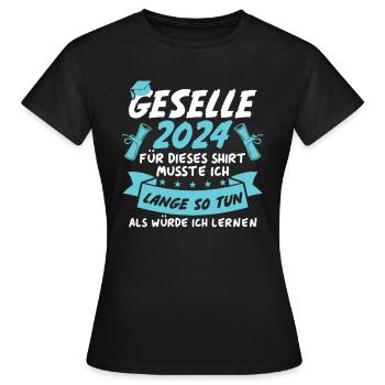 Compagnon 2024 - T-shirt Femme - noir - Devant - AI Model Female 172 dark (172cm)