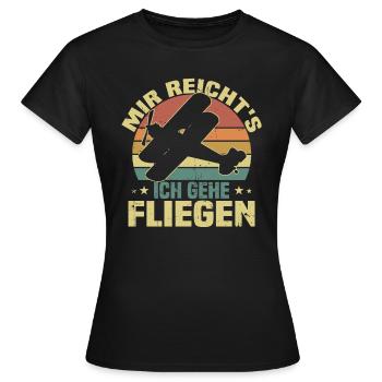 J’en ai assez, je vais m’envoler - T-shirt Femme - noir - Devant - AI Model Female 172 dark (172cm)
