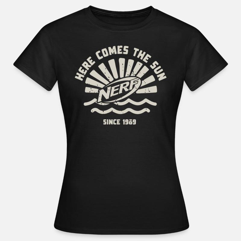 Nerf Here Comes The Sun - Dame-T-shirt - sort