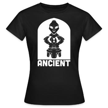 Déesse sur le trône - Hyjnesha në fron - T-shirt Femme - noir - Devant - AI Model Female 172 dark (172cm)