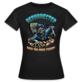 Horror - Zombie Resurrected - Women's T-Shirt - black - Front - AI Model Female 172 dark (172cm)