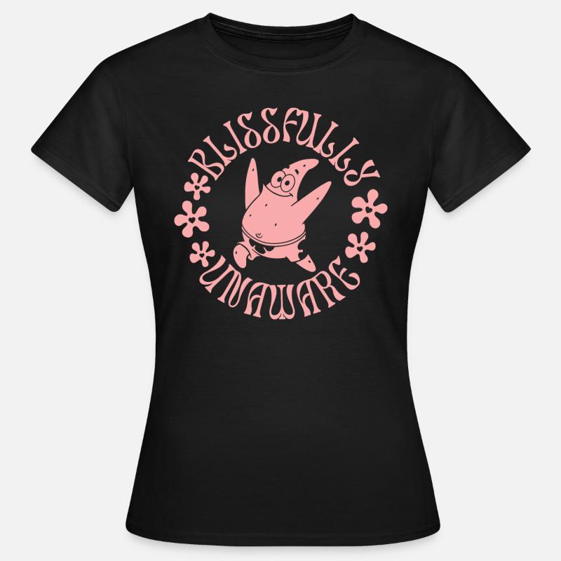 Spongebob Squarepants Patrick Cute Pink Design - Women's T-Shirt - black