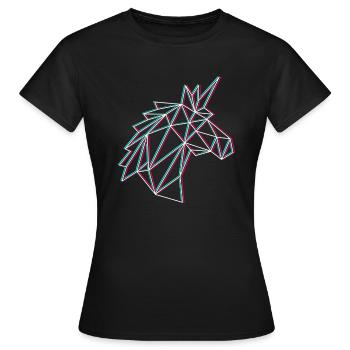 Unicorn bends - Women's T-Shirt - black - Front - AI Model Female 172 dark (172cm)