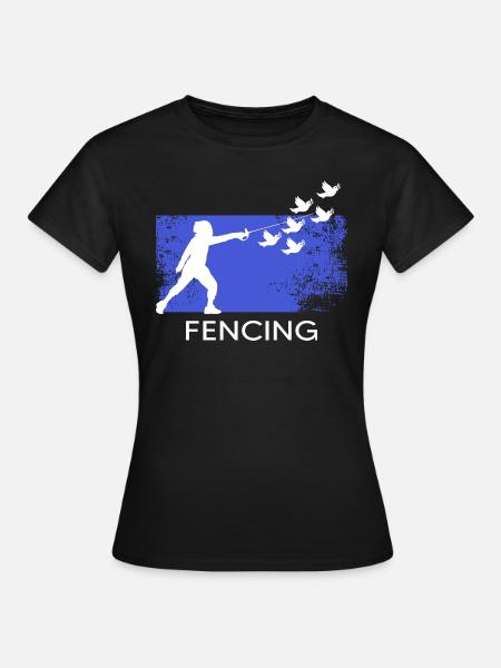 Escrime Escrime Fleuret Épée Escrime sportive - T-shirt Femme - noir