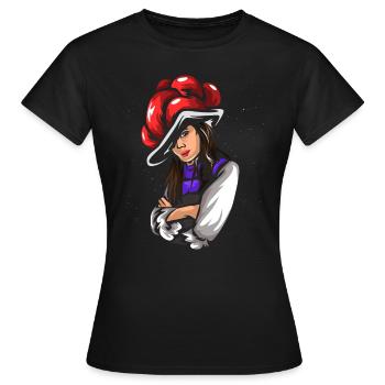 Forêt Noire Bollenhut Forêt Noire - T-shirt Femme - noir - Devant - AI Model Female 172 dark (172cm)