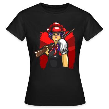 Forêt Noire Bollenhut Forêt Noire - T-shirt Femme - noir - Devant - AI Model Female 172 dark (172cm)
