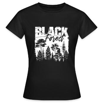 Forêt Noire Forêt Noire - T-shirt Femme - noir - Devant - AI Model Female 172 dark (172cm)