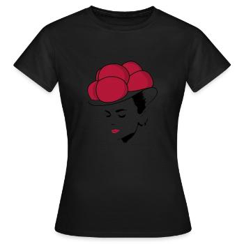 Forêt Noire Bollenhut Forêt Noire - T-shirt Femme - noir - Devant - AI Model Female 172 dark (172cm)