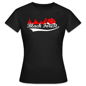 Forêt Noire Forêt Noire - T-shirt Femme - noir - Devant - AI Model Female 172 dark (172cm)