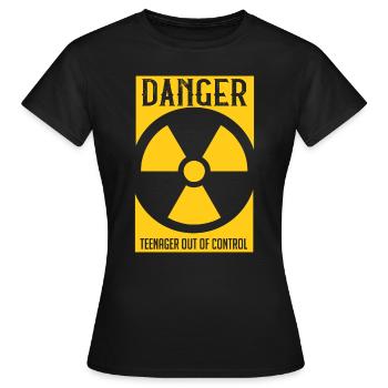 Adolescent - T-shirt Femme - noir - Devant - AI Model Female 172 dark (172cm)
