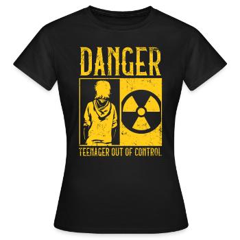 Adolescent - T-shirt Femme - noir - Devant - AI Model Female 172 dark (172cm)