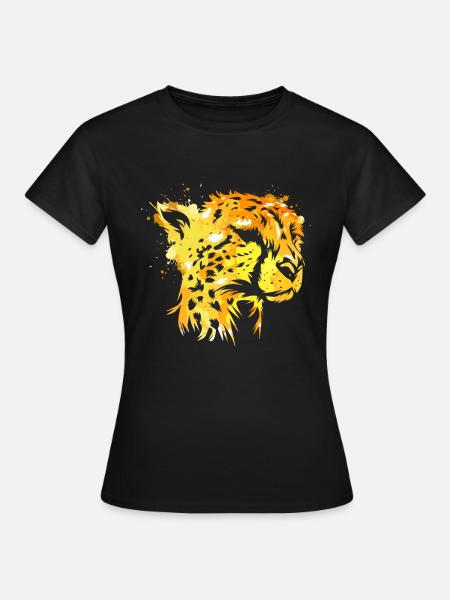 Cheetah 3 - Frauen T-Shirt - Schwarz