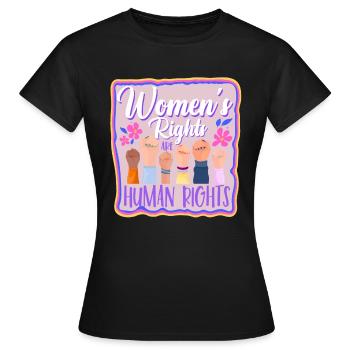 Feminin Women's Rights Social - Frauen T-Shirt - Schwarz - Vorne - AI Model Female 172 dark (172cm)