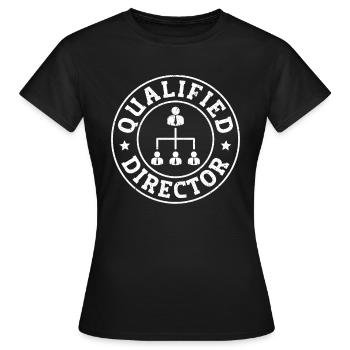 Directeur du leadership - T-shirt Femme - noir - Devant - AI Model Female 172 dark (172cm)