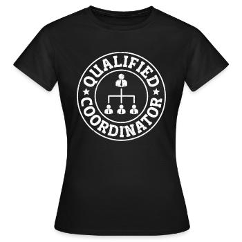 Coordonnatrice du leadership - T-shirt Femme - noir - Devant - AI Model Female 172 dark (172cm)