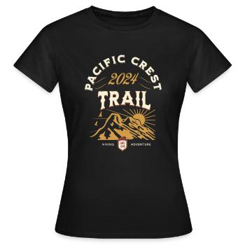 Pacific Crest Trail 2024 PCT Wanderung USA - Frauen T-Shirt - Schwarz - Vorne - AI Model Female 172 dark (172cm)