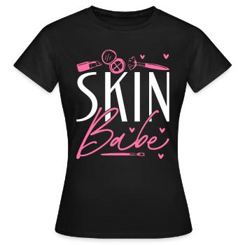 Skincare Esthetician Skin - Frauen T-Shirt - Schwarz - Vorne - AI Model Female 172 dark (172cm)