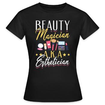 Skincare Esthetician Skin - Frauen T-Shirt - Schwarz - Vorne - AI Model Female 172 dark (172cm)