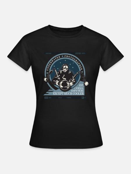 Photographe sous-marin Plongée - T-shirt Femme - noir