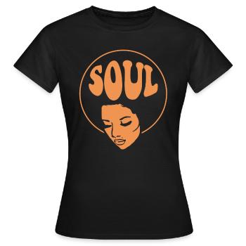 Soul Music Black Music Jazz - Women's T-Shirt - black - Front - AI Model Female 172 dark (172cm)