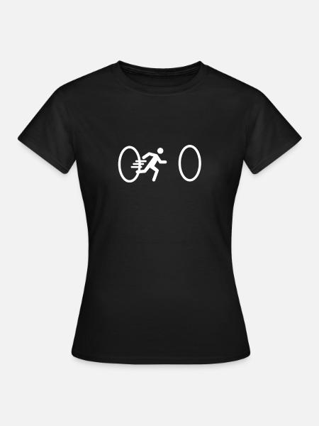 Portail Voyage dans le temps - T-shirt Femme - noir
