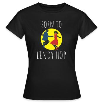 Lindy Hop | Swing | Swing music | Gift idea - Women's T-Shirt - black - Front - AI Model Female 172 dark (172cm)