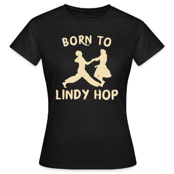 Lindy Hop | Swing | Swing music | Gift idea - Women's T-Shirt - black - Front - AI Model Female 172 dark (172cm)