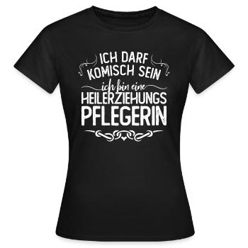 Hep | Heilerziehungspflegerin | Soziale Berufe - Frauen T-Shirt - Schwarz - Vorne - AI Model Female 172 dark (172cm)