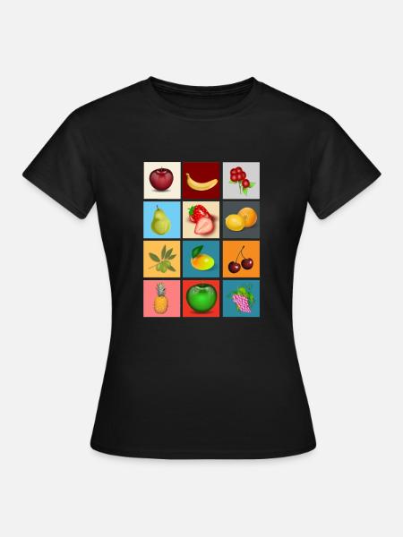 fruit - Vrouwen T-shirt - zwart