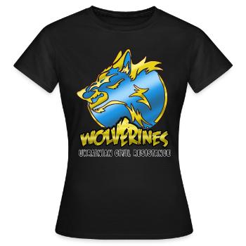 Carcajous - Résistance civile ukrainienne - T-shirt Femme - noir - Devant - AI Model Female 172 dark (172cm)