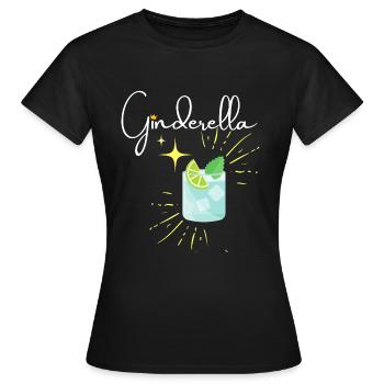 Ginderella - Frauen T-Shirt - Schwarz - Vorne - AI Model Female 172 dark (172cm)
