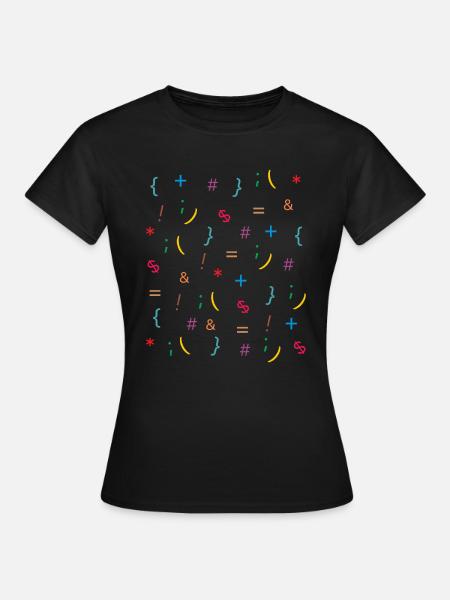coding signs - Women's T-Shirt - black