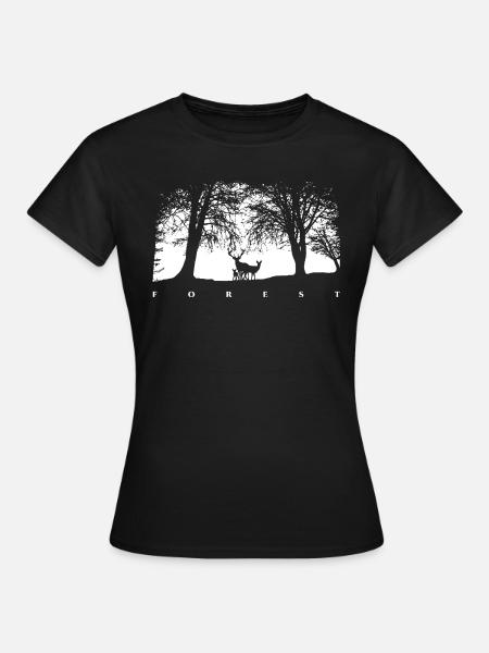 White Forest - Women's T-Shirt - black
