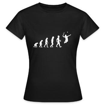 tennis tenis ball court set game sand match winner - T-shirt Femme - noir - Devant - AI Model Female 172 dark (172cm)
