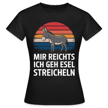 Donkey Donkey Mule Muli - Women's T-Shirt - black - Front - AI Model Female 172 dark (172cm)